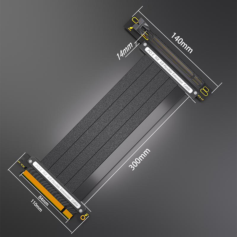 Pcie 4.0 X16 Riser Cable 90 Degree - 90 درجة PCI-E X16 4.0 كابل