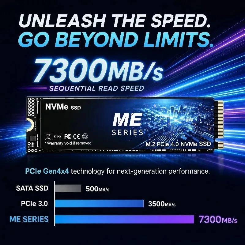محرك أقراص SSD داخلي ME بسعة 5 - مراجعة M.2 Nvme 4Tb Pcie 4.0 Ssd وسعره