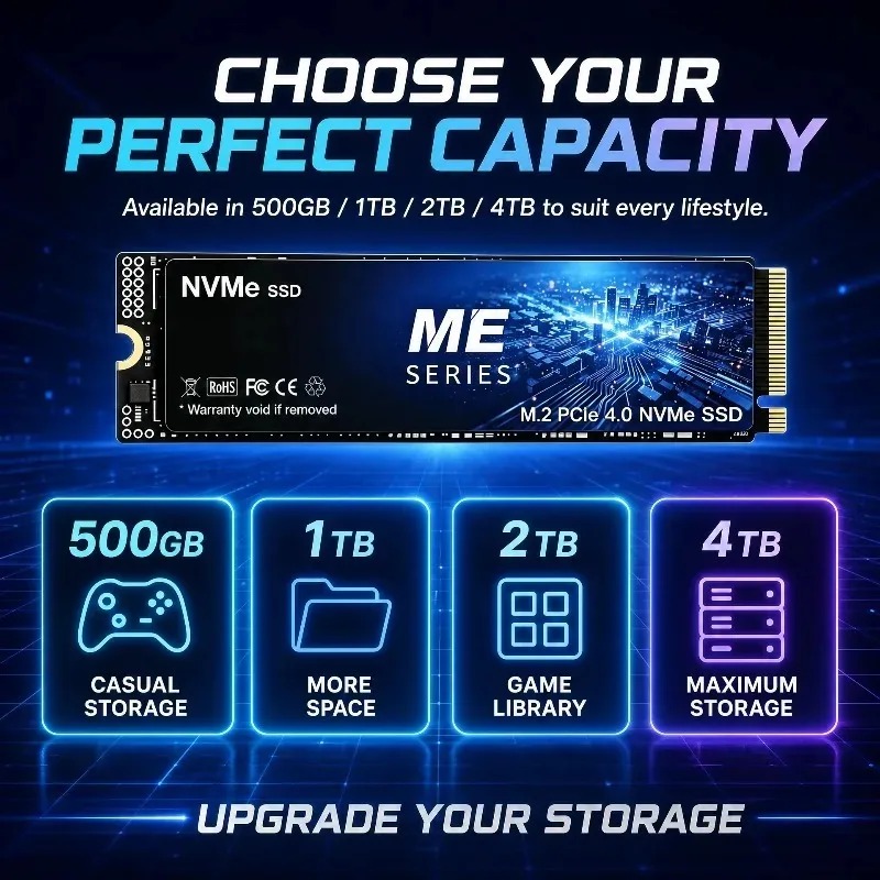 محرك أقراص SSD داخلي ME بسعة 5 - مراجعة M.2 Nvme 4Tb Pcie 4.0 Ssd وسعره