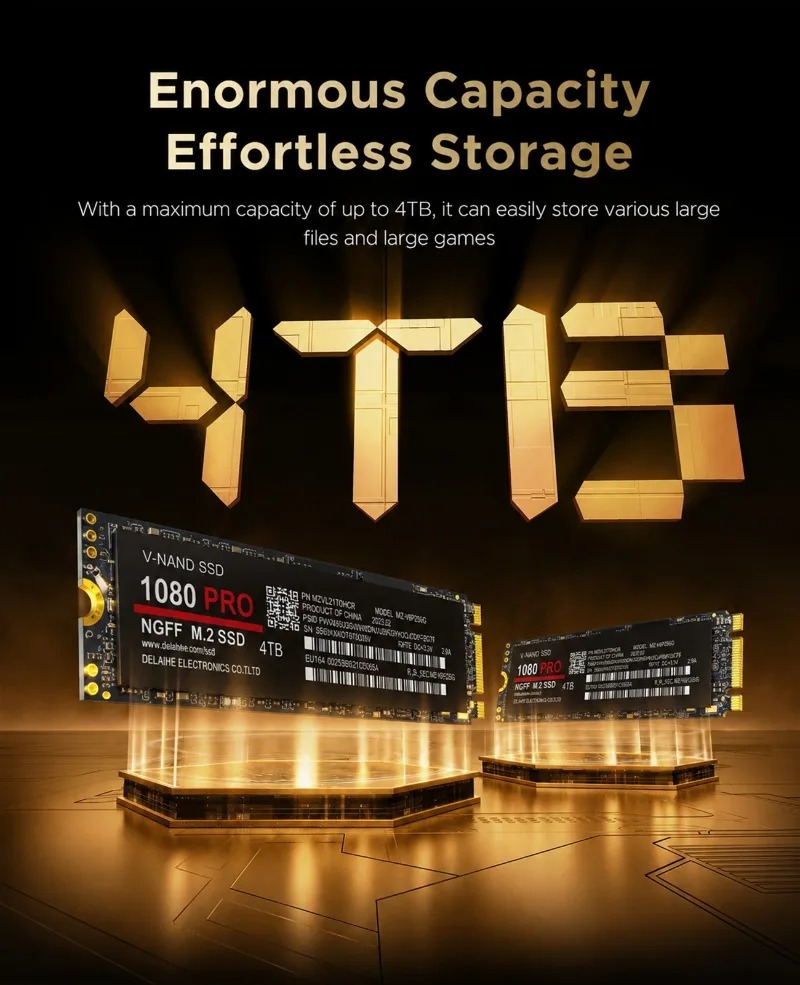 قرص تخزين SSD أصلي 100٪ طراز 1 - مراجعة M.2 Nvme 4Tb Pcie 4.0 Ssd وسعره