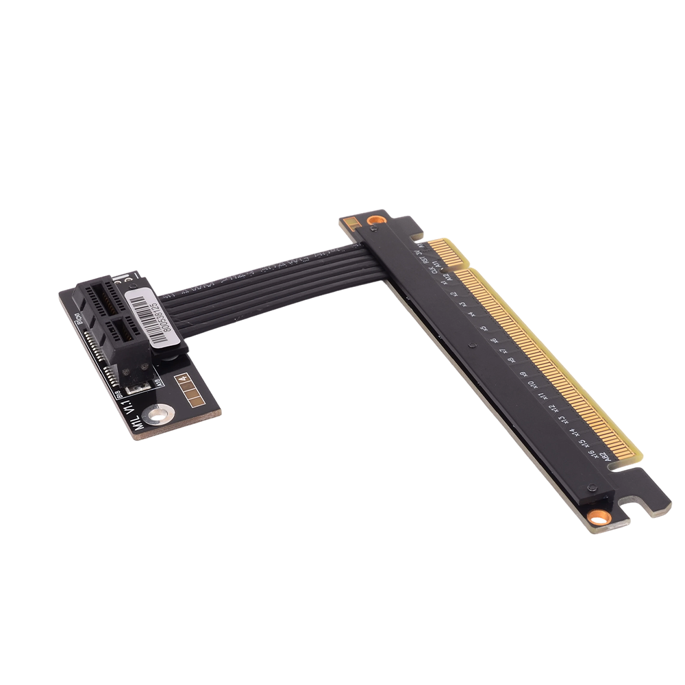 كابل تمديد PCIe 4.0 X16 إلى X1 - مراجعة Pcie 4.0 X16 Riser Cable 90 Degree وسعره
