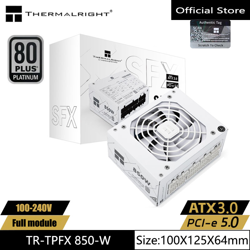 مصدر طاقة هيكل أبيض TR-TPFX850 - مراجعة Sfx Power Supply 850W Gold وسعره