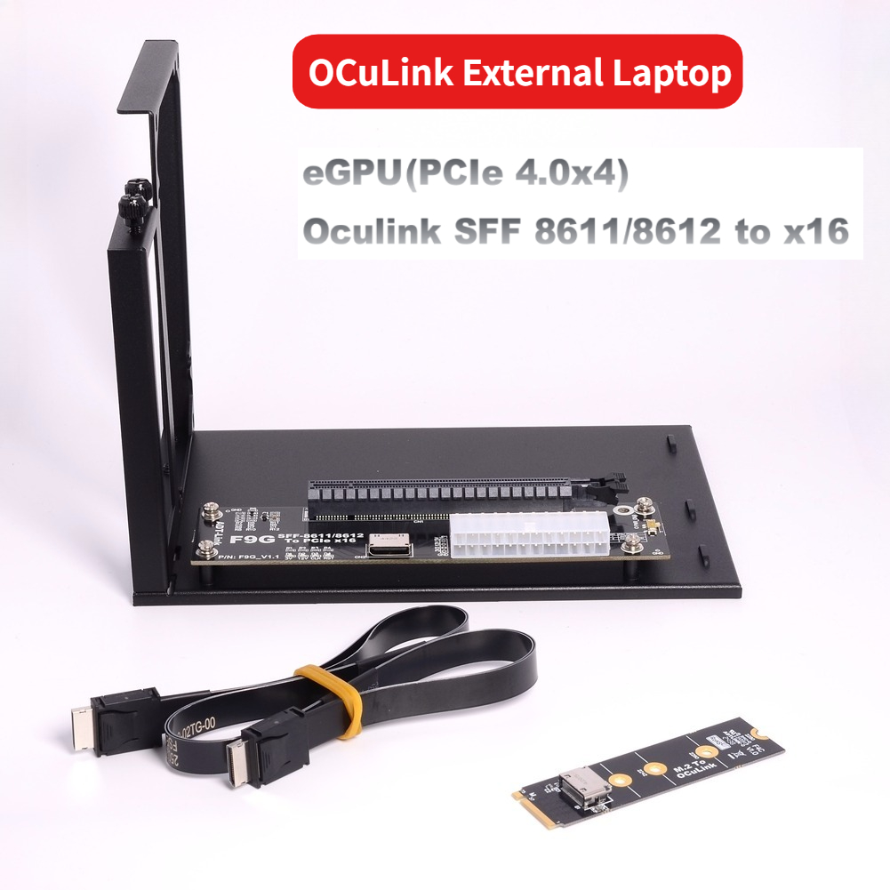 F9G-BK7 EGPU Oculink GPU Dock  - مراجعة External Gpu Dock Pcie 4.0 Oculink وسعره