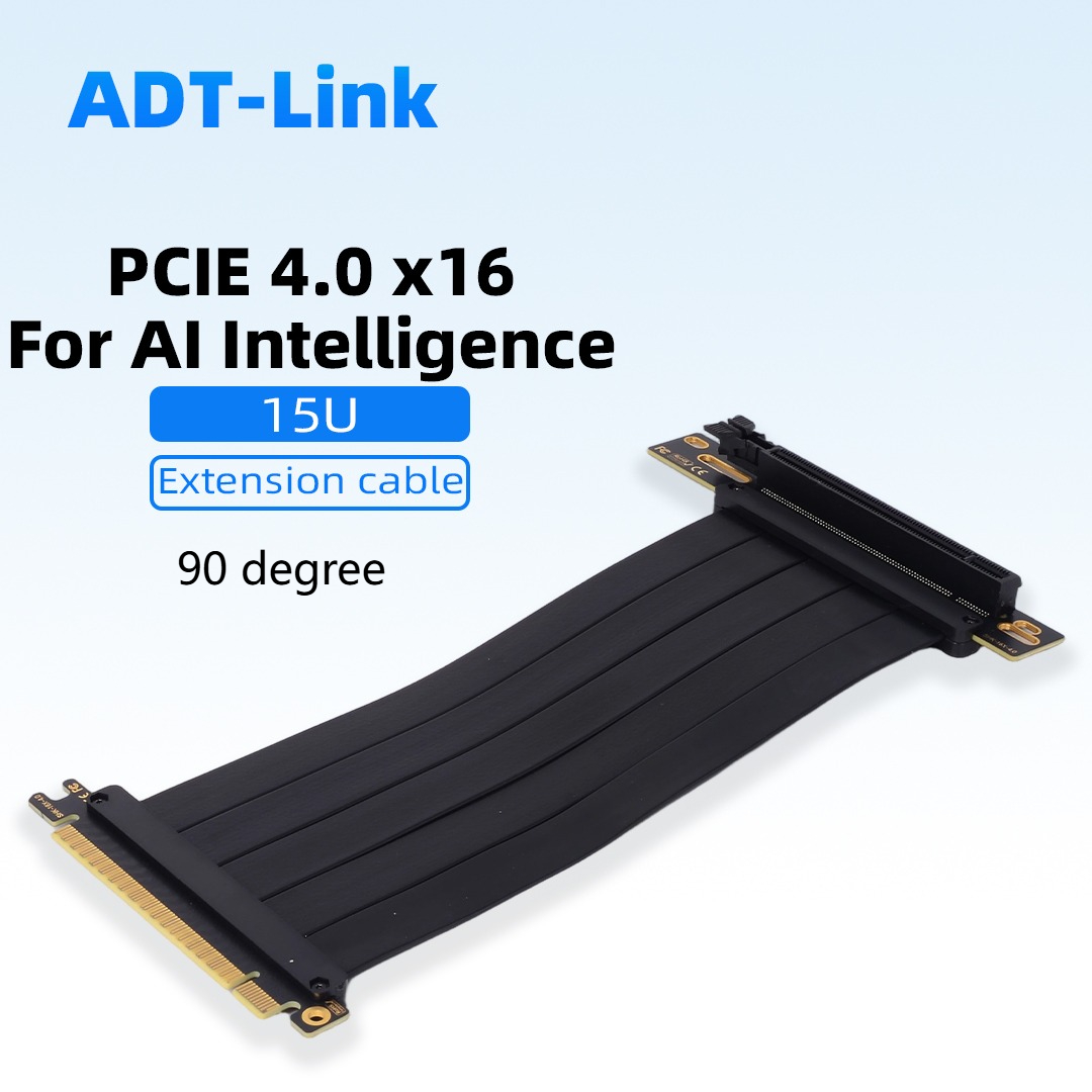 كابل تمديد بطاقة الرسومات PCIE - مراجعة Pcie 4.0 X16 Riser Cable 90 Degree وسعره