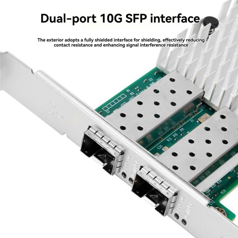 بطاقة شبكة X520-DA1 ذات المنفذ - مراجعة 10Gb Sfp+ Pcie Network Card Dual Port وسعره