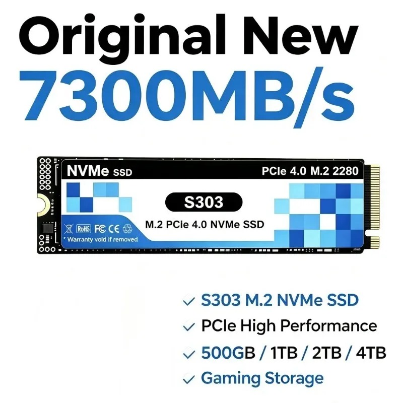 S303 PCIe 4.0 M.2 NVMe SSD بسع - مراجعة M.2 Nvme 4Tb Pcie 4.0 Ssd وسعره