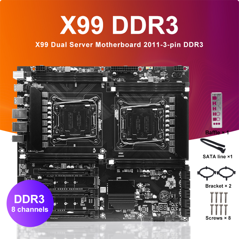 X99 ثنائي المقبس وحدة المعالجة - مراجعة X99 Dual Cpu Motherboard Combo وسعره